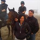 Chris and Jane Barham at Flemington trackwork with their Fasnet Rock x Legally Bay filly Chris and Jane Barham at Flemington trackwork with their Fasnet Rock x Legally Bay filly